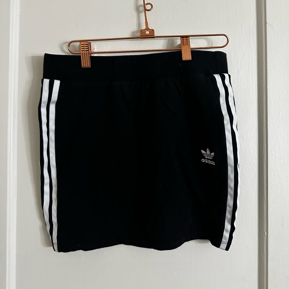 Black stretchy Adidas skirt
